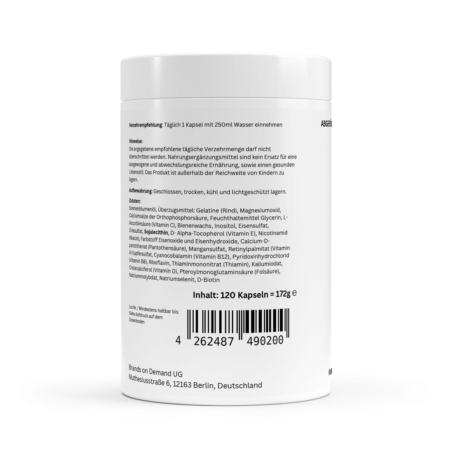 Multivitamin- og mineralkompleks – 120 Kapsler