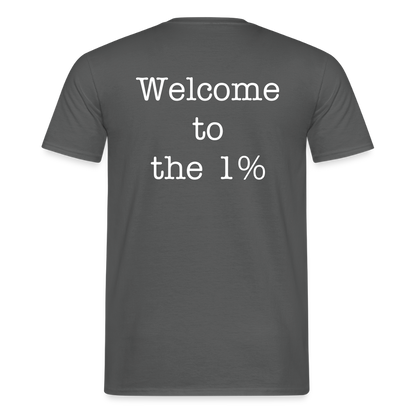 Welcome to the 1% - charcoal grey